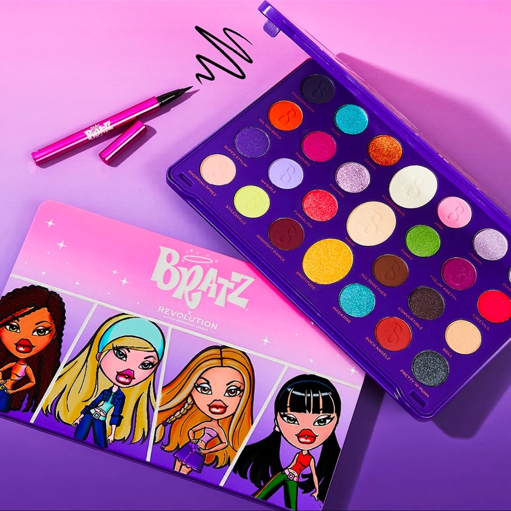 bratz x makeup revolution eyeshadow palette